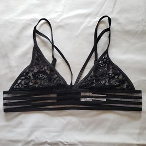 Black lace bralette